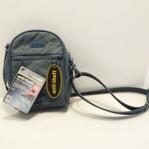 Pacsafe Metrosafe 100 Hip & Shoulder Bag Anti-Theft Gray RFID SAFE NEW
